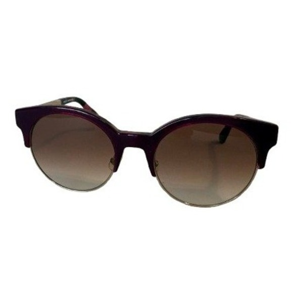 Kate Spade New York Accessories - Kate Spade Hello Sunshine Dark Purple Gold Round Gradient Sunglasses